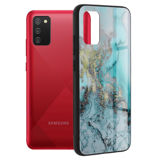 Husa telefon Samsung Galaxy A02s - Techsuit Glaze Series - Blue Ocean