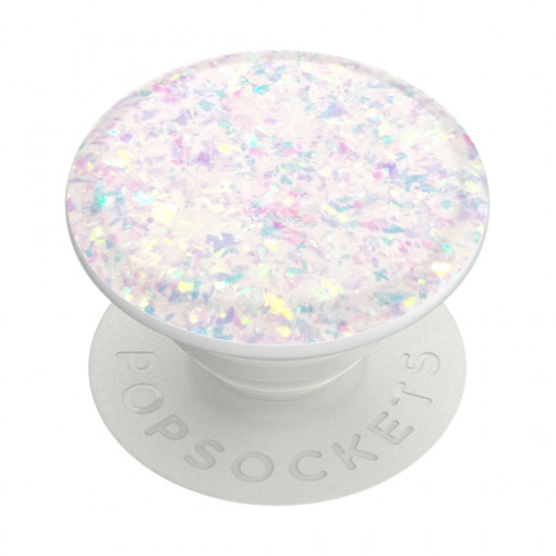 Suport pentru telefon - Popsockets PopGrip - Iridescent Confetti White