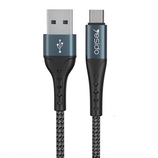 Cablu de Date USB la Micro-USB 2.4A, 1.2m - Yesido (CA-62) - Black