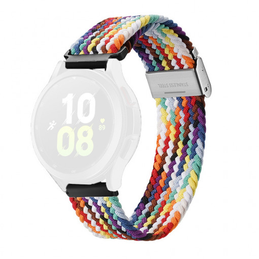 Curea pentru Samsung Galaxy Watch (46mm) / Watch 3 / Gear S3, Huawei Watch GT / GT 2 / GT 2e / GT 2 Pro / GT 3 (46 mm) - Dux Ducis Mixture II Version - Rainbow