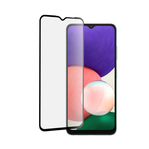 Folie protectie telefon Samsung Galaxy A22 5G - Mocolo 3D Curved Full Glue Glass - Black
