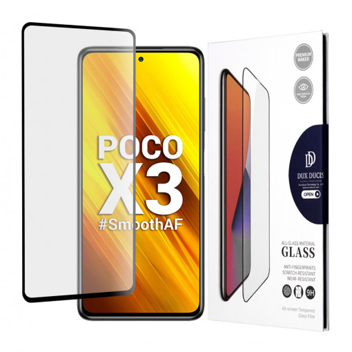Folie telefon Xiaomi Poco X3 / Poco X3 NFC / Poco X3 Pro - Dux Ducis Tempered Glass - Black