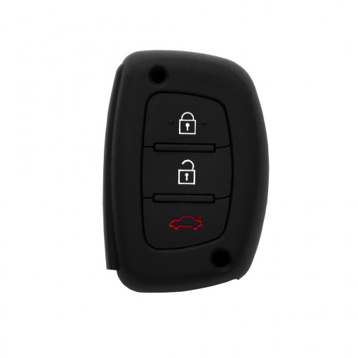 Husa pentru cheie Hyundai Mistra, Accent, Tucson - Techsuit Car Key Case (1007.02) - Black