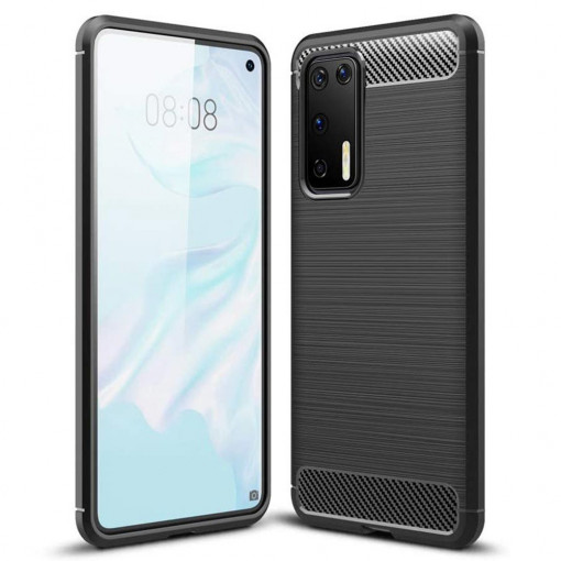 Husa telefon Huawei P40 Pro - Techsuit Carbon Silicone - Black