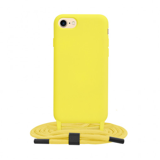 Husa telefon iPhone 7 / 8 / SE 2, SE 2020 / SE 3, SE 2022 - Techsuit Crossbody Lanyard - Yellow