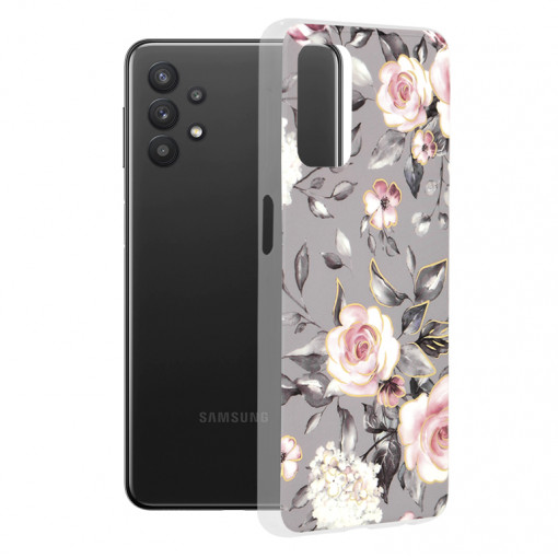 Husa telefon Samsung Galaxy A32 5G - Techsuit Marble Series - Bloom of Ruth Gray
