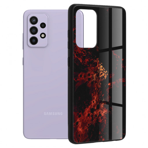 Husa telefon Samsung Galaxy A72 4G / A72 5G - Techsuit Glaze Series - Red Nebula