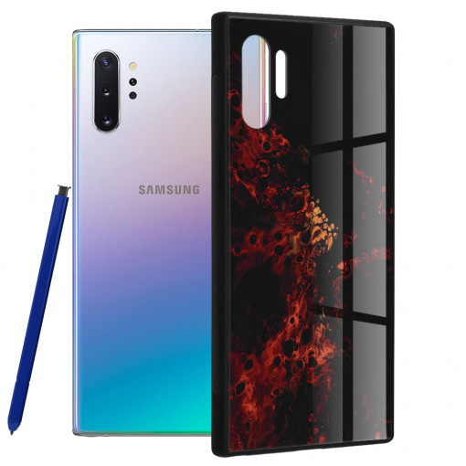 Husa telefon Samsung Galaxy Note 10 Plus / Note 10 Plus 5G - Techsuit Glaze Series - Red Nebula