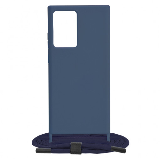Husa telefon Samsung Galaxy Note 20 Ultra 4G / Note 20 Ultra 5G - Techsuit Crossbody Lanyard - Blue