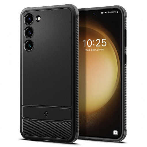 Husa telefon Samsung Galaxy S23 - Spigen Rugged Armor - Black