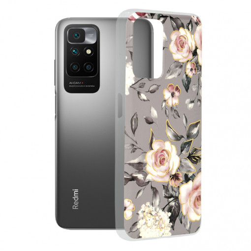 Husa telefon Xiaomi Redmi 10 / Redmi 10 2022 - Techsuit Marble Series - Bloom of Ruth Gray