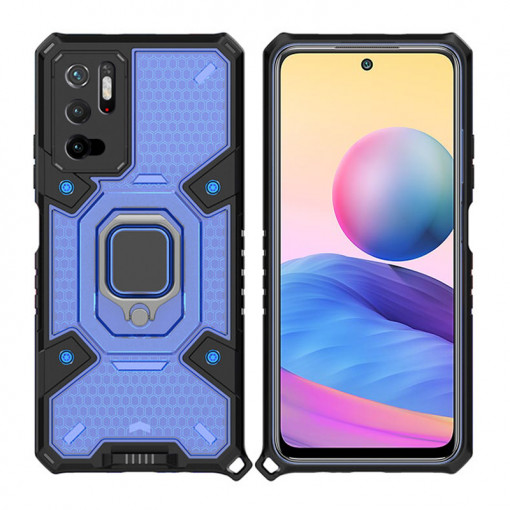 Husa telefon Xiaomi Redmi Note 10 5G / Poco M3 Pro 5G - Techsuit Honeycomb Armor - Blue
