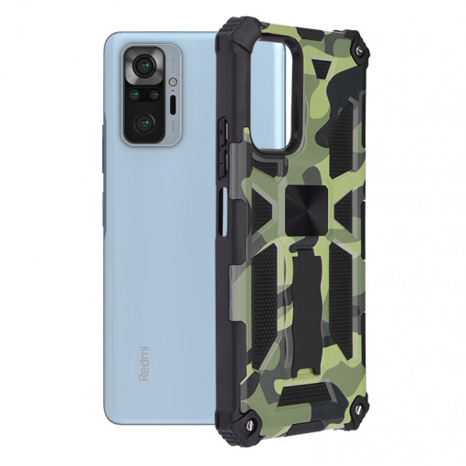 Husa telefon Xiaomi Redmi Note 10 Pro / Note 10 Pro Max - Techsuit Blazor Series - Camo Lime