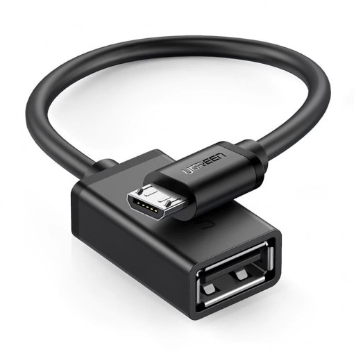 Adaptor USB to Micro-USB 480Mbps, 15cm - Ugreen (10396) - Black