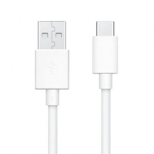 Cablu de Date USB la Type-C Quick Charging 3A, 1m - Oppo - White (Bulk Packing)
