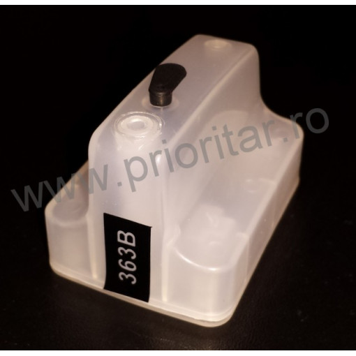 Cartus cip autoresetabil negru HP-363 C8721 reincarcabil refilabil HP363 Black auto-resetabil