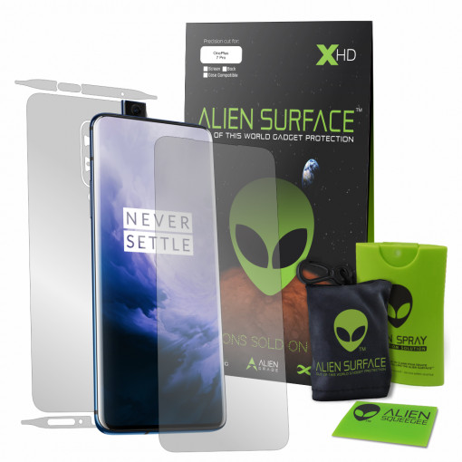 Folie protectie telefon OnePlus 7 Pro - Alien Surface Screen+Edges+Back - Transparent
