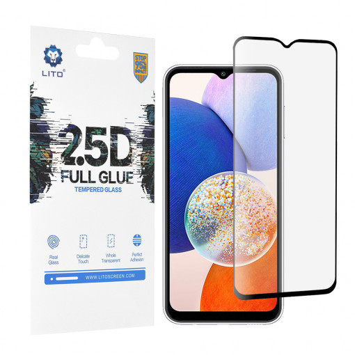 Folie telefon Samsung Galaxy A14 5G - Lito 2.5D FullGlue Glass - Black