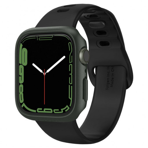 Husa pentru Apple Watch 7 45mm - Spigen Thin Fit - Military Green