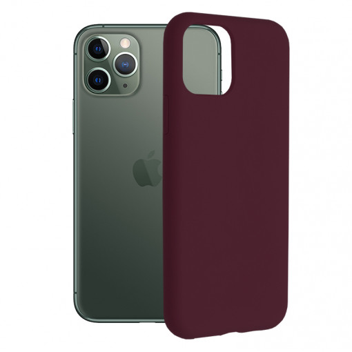 Husa telefon iPhone 11 Pro - Techsuit Soft Edge Silicone - Plum Violet