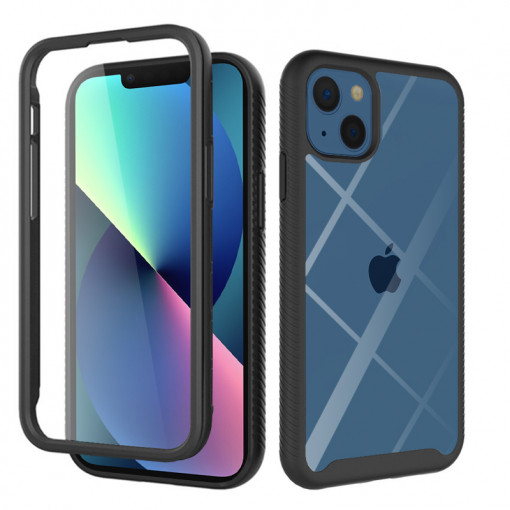 Husa telefon iPhone 13 + Folie - Techsuit Defense360 Pro - Black