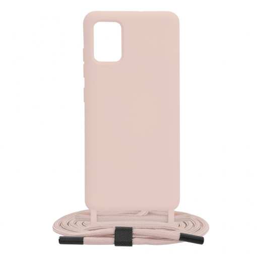 Husa telefon Samsung Galaxy A51 4G - Techsuit Crossbody Lanyard - Pink