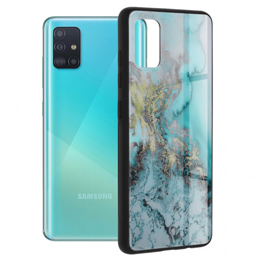 Husa telefon Samsung Galaxy A51 4G - Techsuit Glaze Series - Blue Ocean