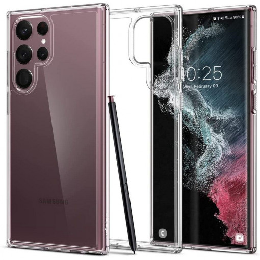 Husa telefon Samsung Galaxy S22 Ultra 5G - Spigen Ultra Hybrid - Crystal Clear