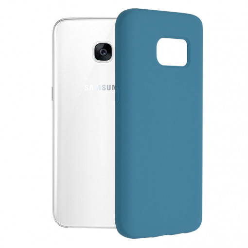 Husa telefon Samsung Galaxy S7 Edge - Techsuit Soft Edge Silicone - Denim Blue