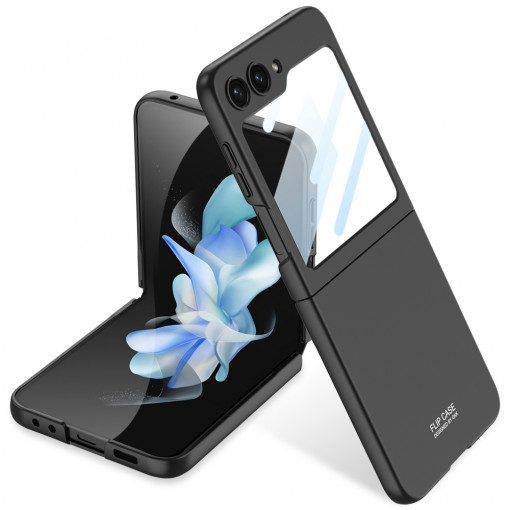 Husa telefon Samsung Galaxy Z Flip5 + Folie - GKK 360 - Black