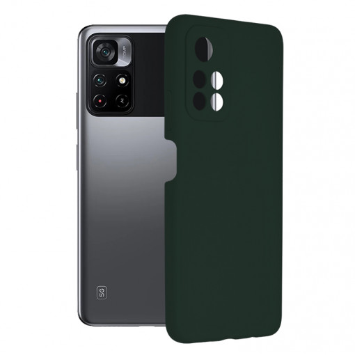 Husa telefon Xiaomi Poco M4 Pro 5G - Techsuit Soft Edge Silicone - Dark Green