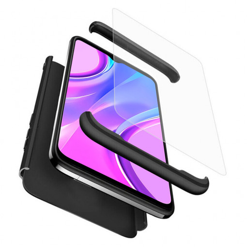 Husa telefon Xiaomi Redmi 9 + Folie - GKK 360 - Black