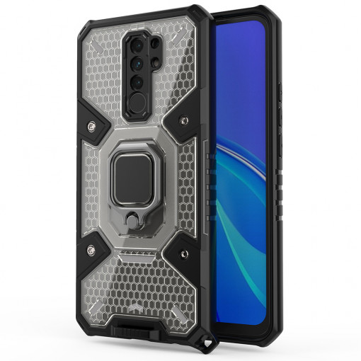 Husa telefon Xiaomi Redmi 9 - Techsuit Honeycomb Armor - Black