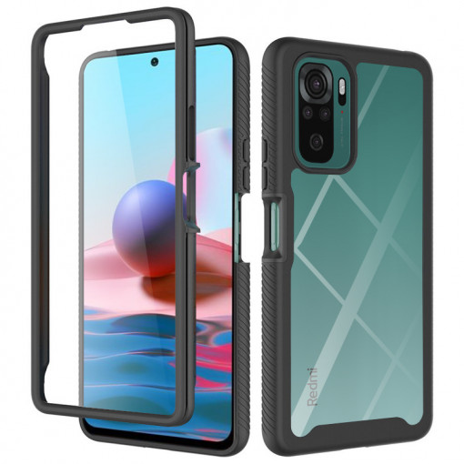 Husa telefon Xiaomi Redmi Note 10 4G / Note 10S / Poco M5s + Folie - Techsuit Defense360 Pro - Black