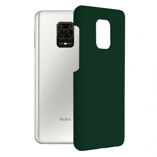 Husa telefon Xiaomi Redmi Note 9S / Note 9 Pro / Note 9 Pro Max - Techsuit Soft Edge Silicone - Dark Green