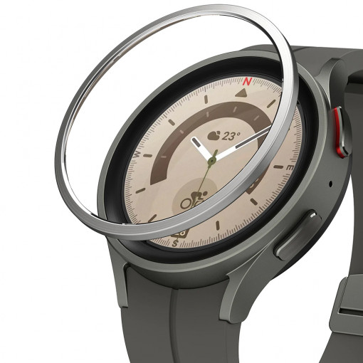 Rama pentru Samsung Galaxy Watch5 Pro - Ringke Bezel Styling - Stainless Silver