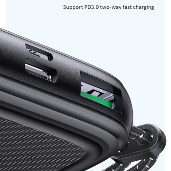 Baterie Externa 10000mAh 2xUSB, USB-C, Micro-USB - USAMS (US-CD151) - Black - Img 4