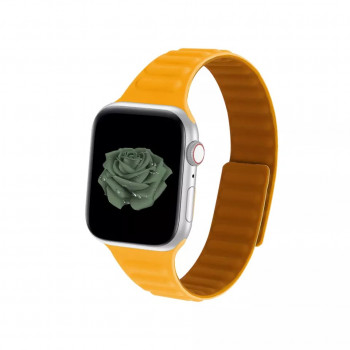 Curea dama pentru Apple Watch 1/2/3/4/5/6/7/8/SE/SE 2 (38/40/41mm) - Techsuit Watchband (W035) - Orange - Img 2