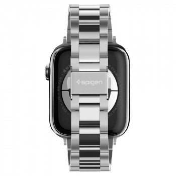 Curea pentru Apple Watch 1/2/3/4/5/6/7/8/SE/SE 2 (38/40/41mm) - Spigen Modern Fit - Silver - Img 3