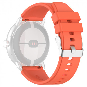 Curea pentru Pixel Watch, Samsung Galaxy Watch 4/5, Huawei Watch GT 3 (42mm)/GT 3 Pro (43mm) - Techsuit Watchband 20mm (W026) - Orange