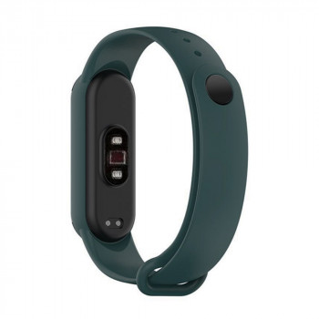 Curea pentru Xiaomi Mi Band 5 / 5 NFC / 6 / 6 NFC / Amazfit Band 5 - Techsuit Watchband (W013) - Dark Green - Img 2