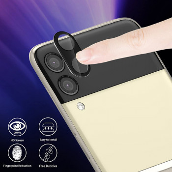 Folie Camera pentru Samsung Galaxy Z Flip3 5G - Mocolo Silk HD PRO Camera Glass - Black - Img 3
