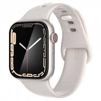 Folie pentru Apple Watch 7 / 8 41mm (set 2) - Spigen ProFlex EZ Fit - Black - Img 2