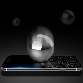 Folie protectie telefon iPhone 7 Plus / 8 Plus- Dux Ducis Tempered Glass - Black - Img 3