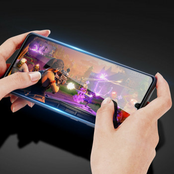 Folie protectie telefon Oppo A15 / A15s / A16 / A16s / A54s - Dux Ducis Tempered Glass - Black - Img 3