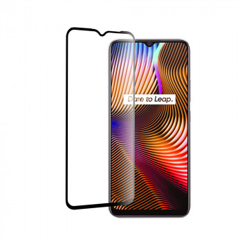 Folie protectie telefon Realme 7i (Global) / C11 (2020) / C11 (2021) / C15 / C21 / C21Y / C25s / C25Y / Narzo 30A - Mocolo 3D Curved Full Glue Glass - Black