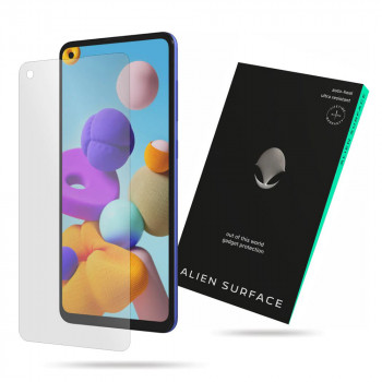 Folie protectie telefon Samsung Galaxy A21s - Alien Surface Screen Case Friendly - Transparent