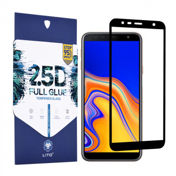 Folie protectie telefon Samsung Galaxy J4 Plus / J6 Plus - Lito 2.5D FullGlue Glass - Black - Img 1