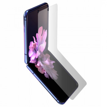 Folie protectie telefon Samsung Galaxy Z Flip / Z Flip 5G - Alien Surface Screen+Edges+Back - Transparent - Img 3
