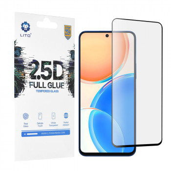 Folie telefon Honor X8 4G / X8a - Lito 2.5D FullGlue Glass - Black